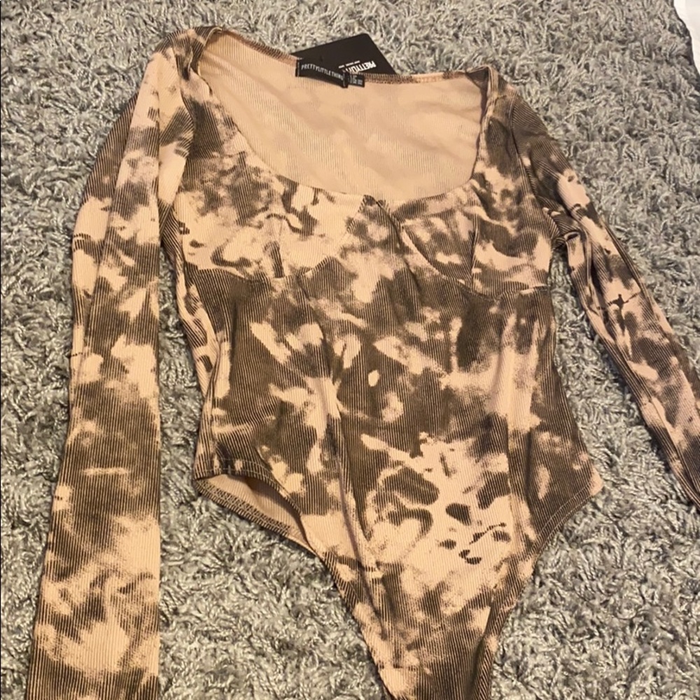 Pretty Little Thing Nude/Black Bodysuit